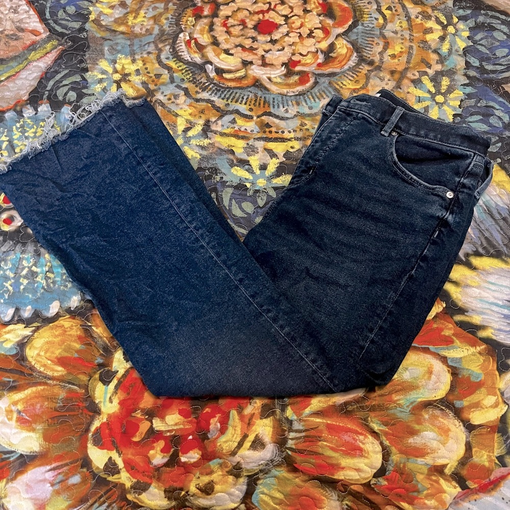 LOFT HighWaist Kick Crop Jeans